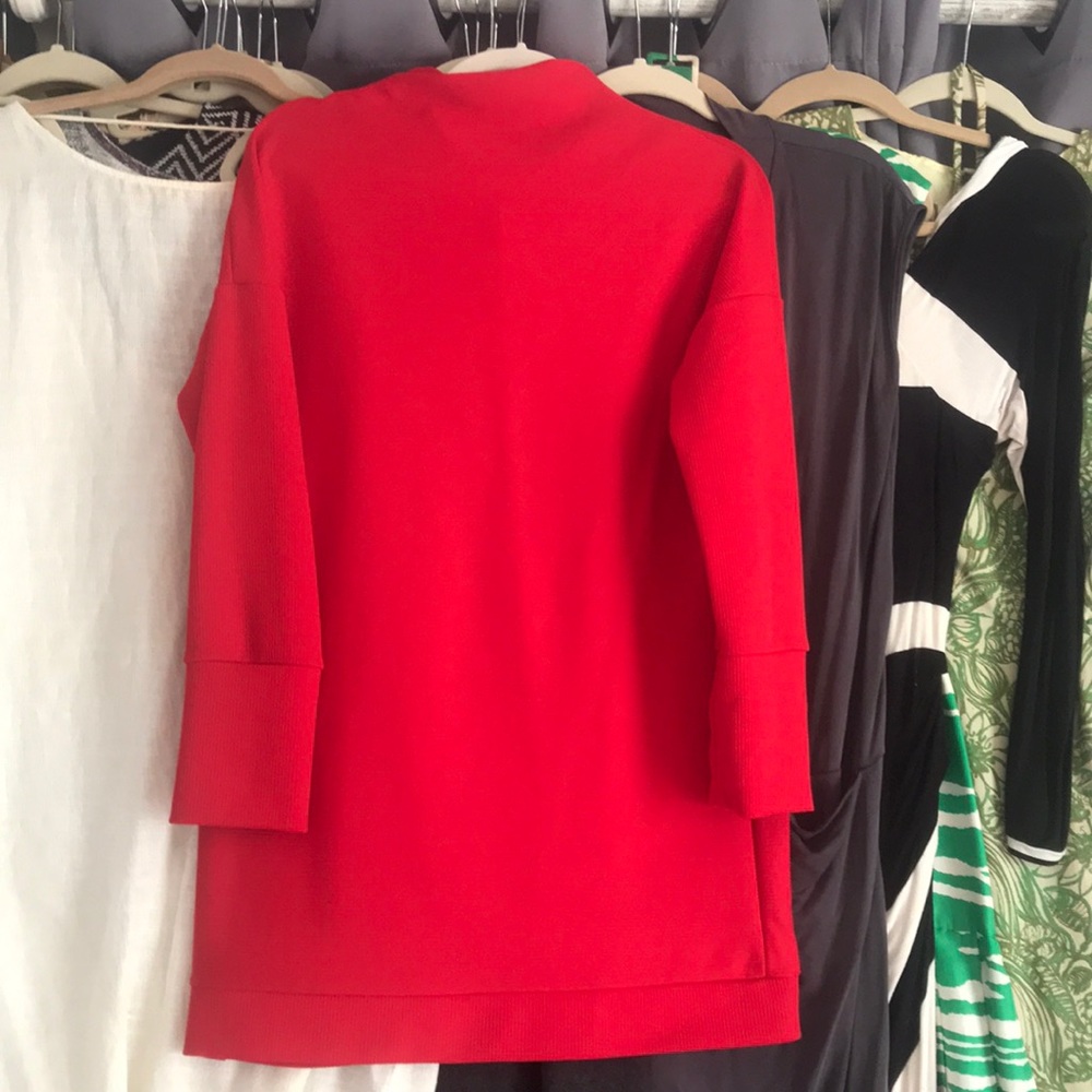 Red Shift Dress